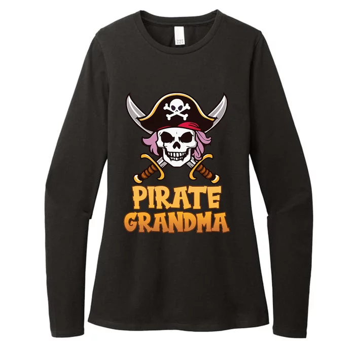 Pirate Grandma Captain Matching Grandma Halloween Costume Womens CVC Long Sleeve Shirt