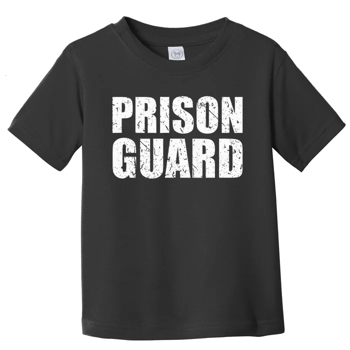 Prison Guard Costume Jail Corrections Officer Halloween Toddler T-Shirt