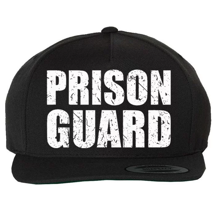 Prison Guard Costume Jail Corrections Officer Halloween Wool Snapback Cap