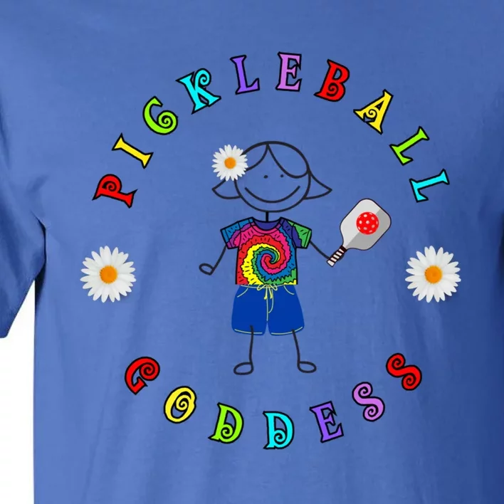 Pickleball Goddess Cute Hippie Peace Love Pickleball Goddess Meaningful Gift Tall T-Shirt