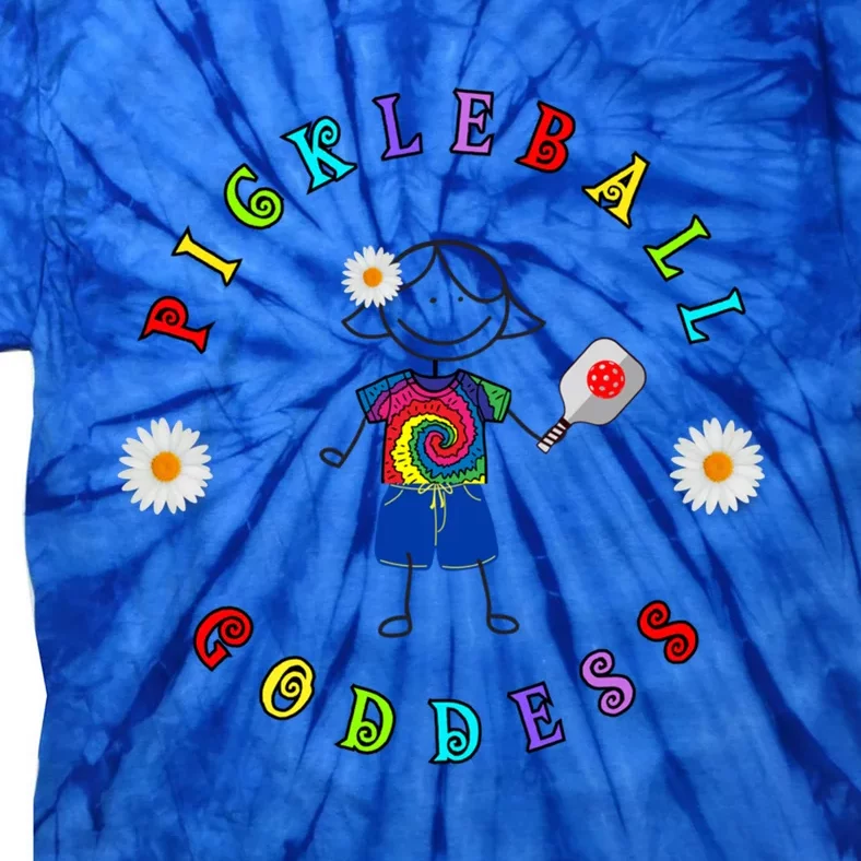 Pickleball Goddess Cute Hippie Peace Love Pickleball Goddess Meaningful Gift Tie-Dye T-Shirt