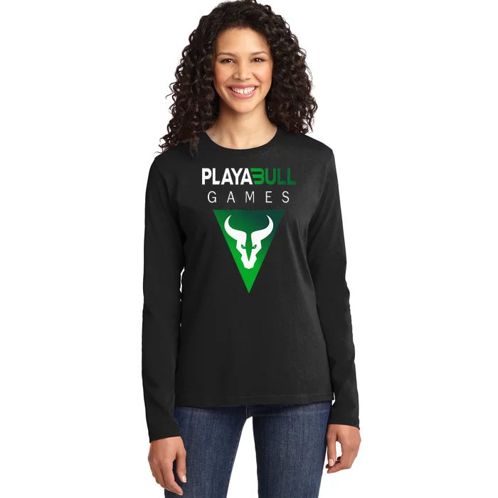 Playabull Games Crypto Playable Games 3ull Playa3ull Games Ladies Long Sleeve Shirt