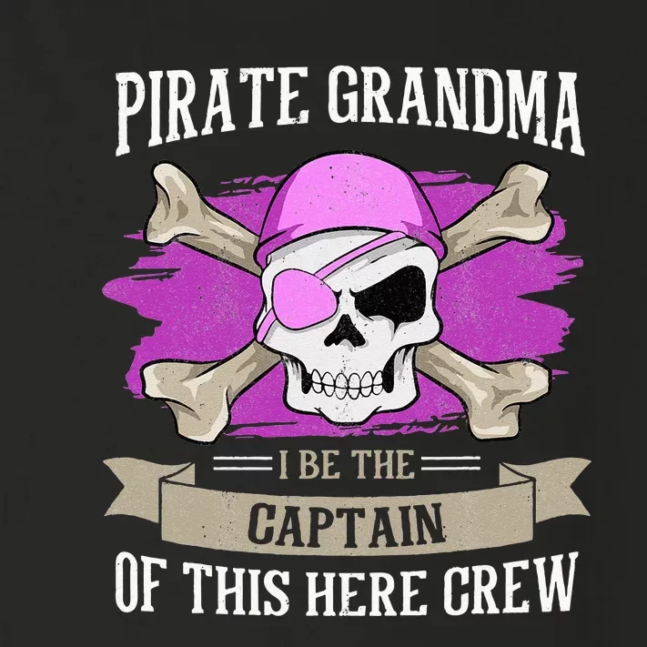 Pirate Grandma Caribbean Captain Grandmother Pirate Toddler Long Sleeve Shirt