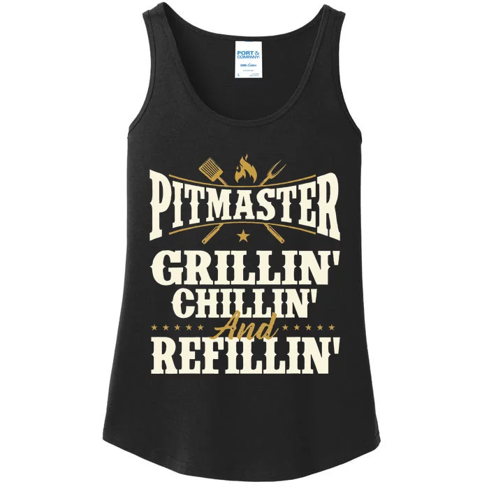 Pitmaster Grillin Chillin And Refillin BBQ Smoker Grilling Ladies Essential Tank