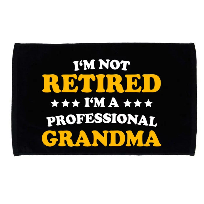 Professional Grandma Classic Gift Retirement Mom Womens Microfiber Hand Towel