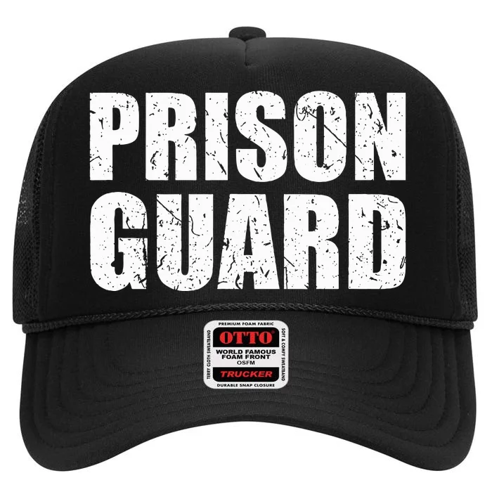 Prison Guard Costume Jail Corrections High Crown Mesh Trucker Hat