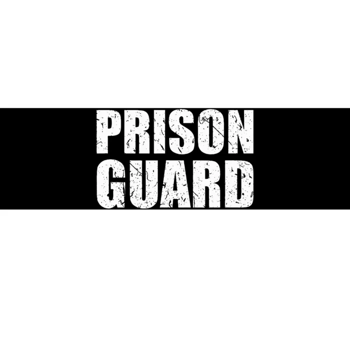 Prison Guard Costume Jail Corrections Bumper Sticker