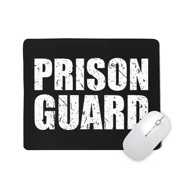 Prison Guard Costume Jail Corrections Mousepad