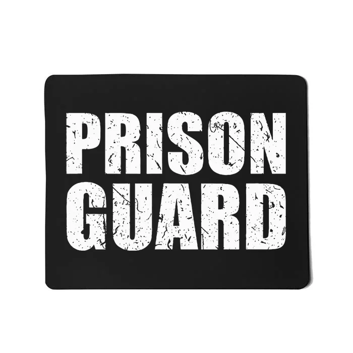 Prison Guard Costume Jail Corrections Mousepad