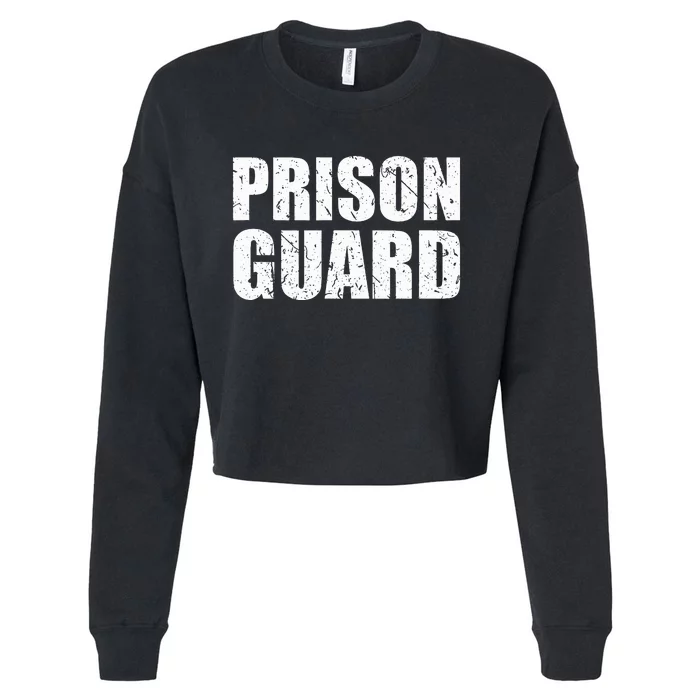 Prison Guard Costume Jail Corrections Cropped Pullover Crew