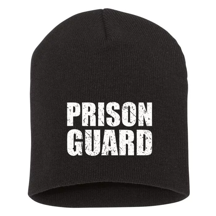 Prison Guard Costume Jail Corrections Short Acrylic Beanie