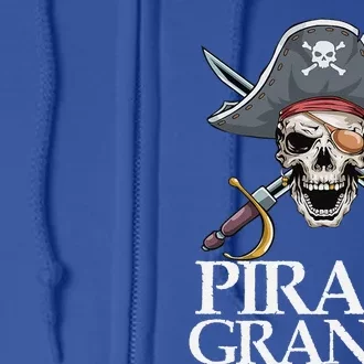 Pirate Granny Captain Sword Funny Halloween Full Zip Hoodie