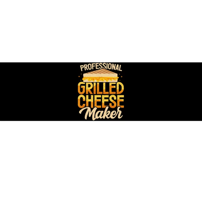 Professional Grilled Cheese Maker Cheesemonger Cheesemaking Bumper Sticker