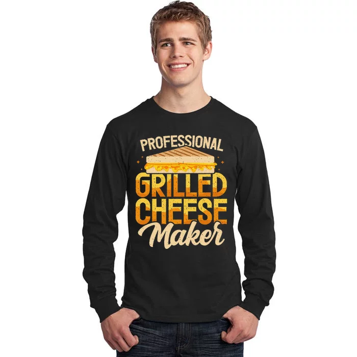 Professional Grilled Cheese Maker Cheesemonger Cheesemaking Tall Long Sleeve T-Shirt