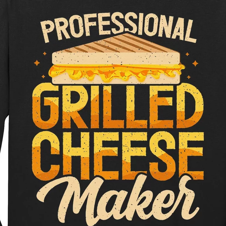 Professional Grilled Cheese Maker Cheesemonger Cheesemaking Tall Long Sleeve T-Shirt