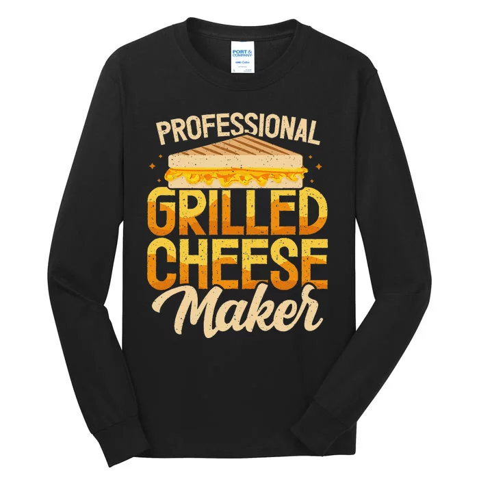 Professional Grilled Cheese Maker Cheesemonger Cheesemaking Tall Long Sleeve T-Shirt