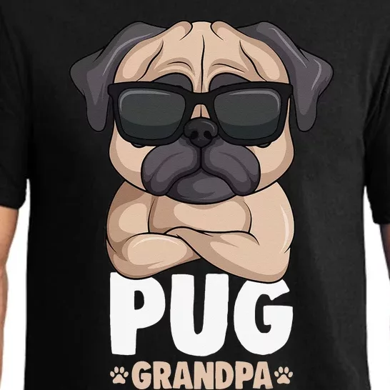 Pug Grandpa Dog Pajama Set