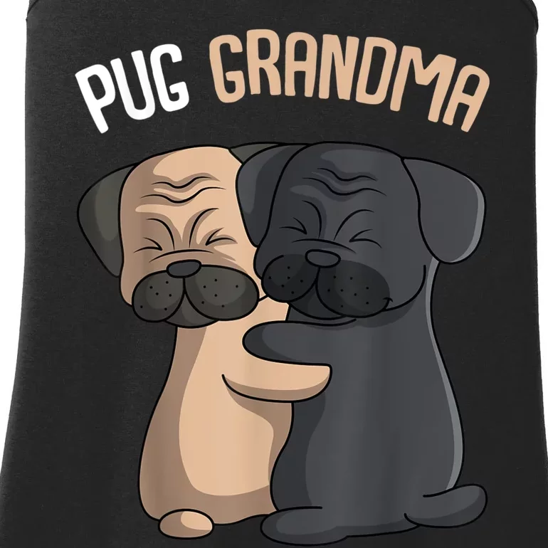 Pug Grandma Dog Mom Lover Owner Women Ladies Essential Tank