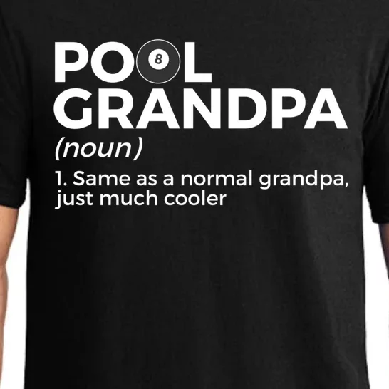 Pool Grandpa Definition Funny Billiards Gift Pajama Set