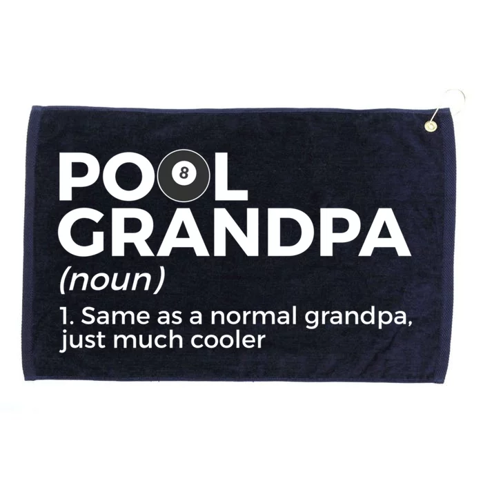 Pool Grandpa Definition Funny Billiards Gift Grommeted Golf Towel