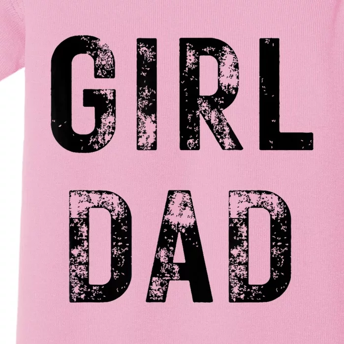 Pink Girl Dad Baby Bodysuit