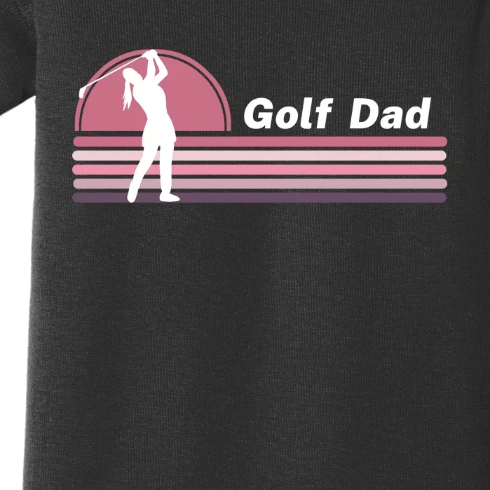 Proud Golf Dad Golf Lover Golf Player Golfing Funny Golf Hole In One Baby Bodysuit