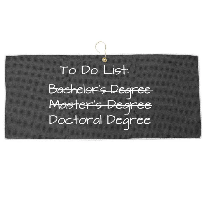 PhD Graduation Doctorate Degree Education PsyD EdD Large Microfiber Waffle Golf Towel