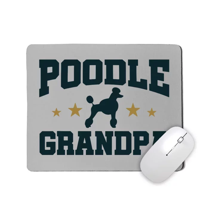 Poodle Grandpa Dog Papa Grandfather Standard Poodle Mousepad