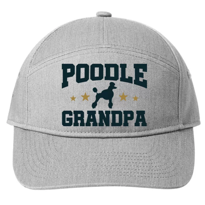 Poodle Grandpa Dog Papa Grandfather Standard Poodle 7-Panel Snapback Hat