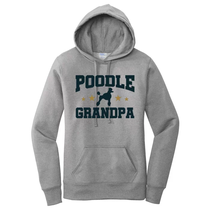 Poodle Grandpa Dog Papa Grandfather Standard Poodle Women's Pullover Hoodie