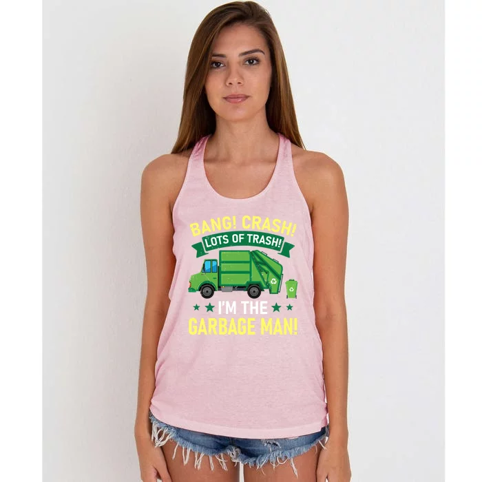 Proud Garbage Dump Truck Driver Recycle Trash Reuse Gift Women's Knotted Racerback Tank