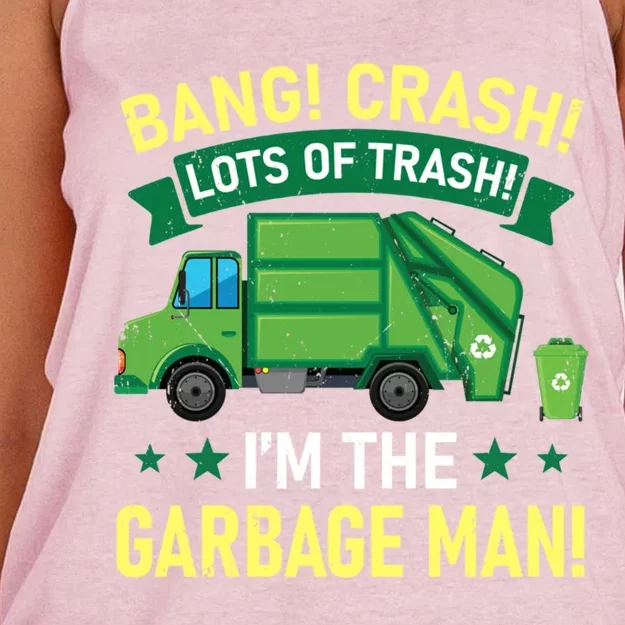 Proud Garbage Dump Truck Driver Recycle Trash Reuse Gift Women's Knotted Racerback Tank