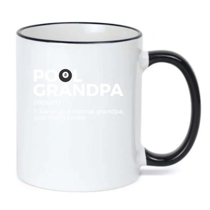 Pool Grandpa Definition Funny Billiards Funny Gift Black Color Changing Mug