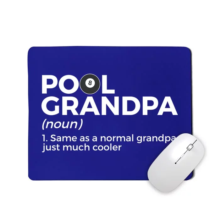 Pool Grandpa Definition Funny Billiards Funny Gift Mousepad