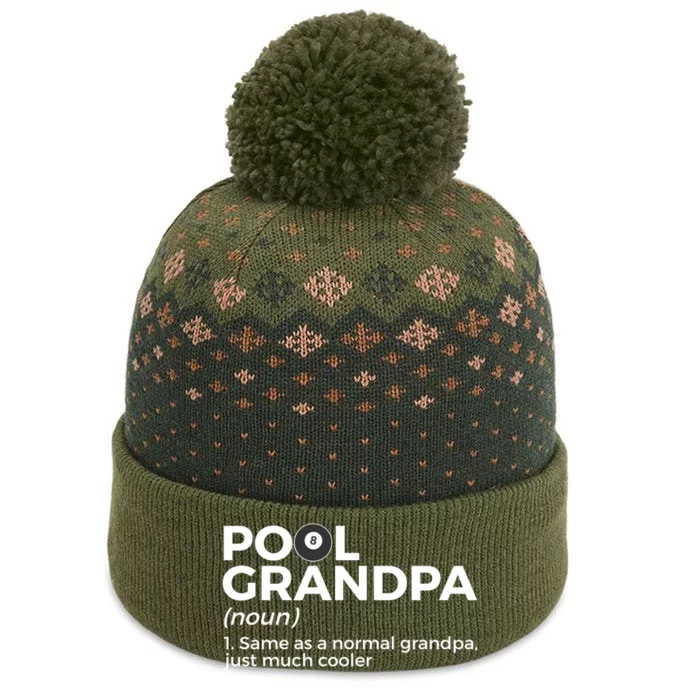 Pool Grandpa Definition Funny Billiards Funny Gift The Baniff Cuffed Pom Beanie