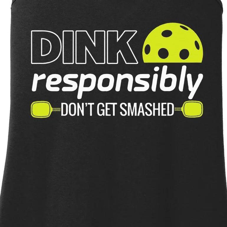 Pickleball Grandma Dink Responsibly Funny Player Ladies Essential Tank