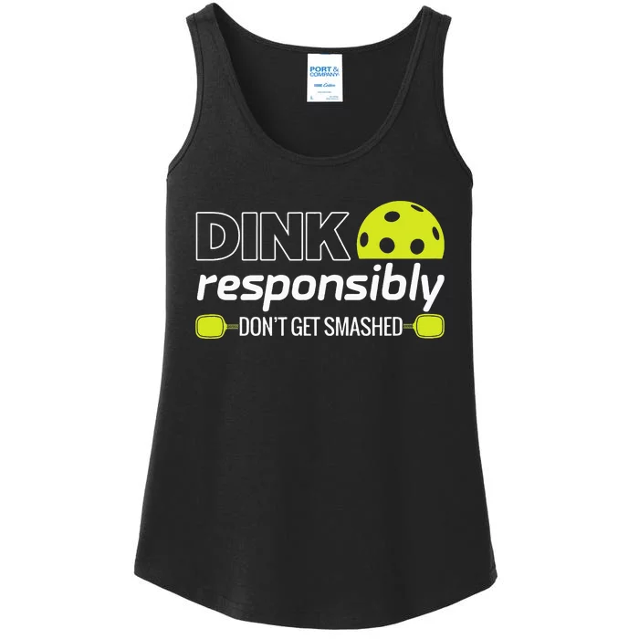 Pickleball Grandma Dink Responsibly Funny Player Ladies Essential Tank