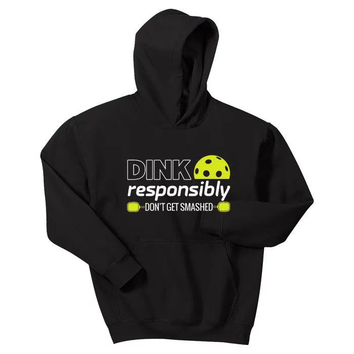 Pickleball Grandma Dink Responsibly Funny Player Kids Hoodie