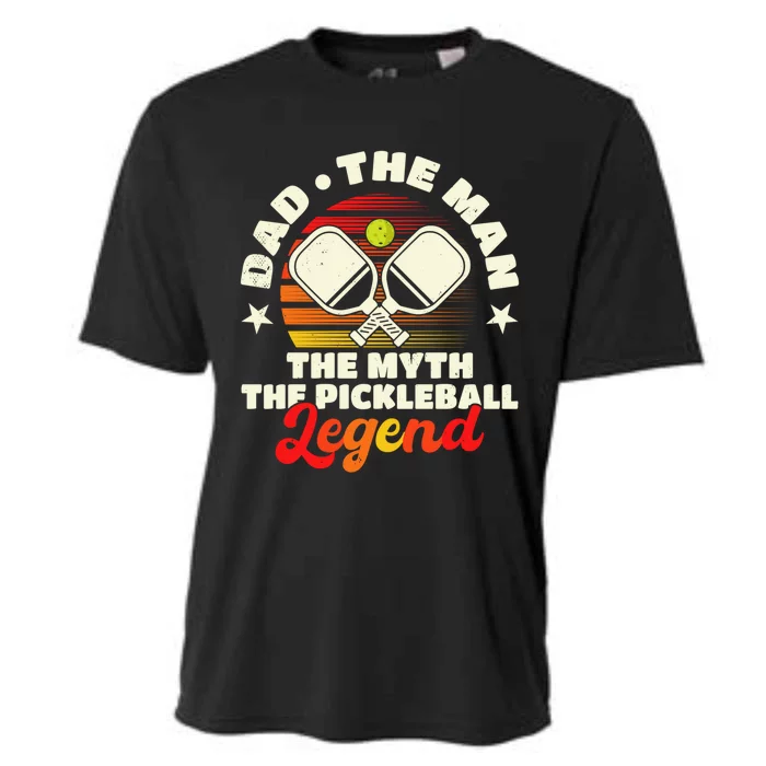 Pickleball Gift Dad The The Myth The Pickleball Legend Cute Gift Cooling Performance Crew T-Shirt