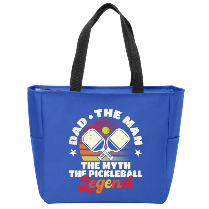 Pickleball Gift Dad The The Myth The Pickleball Legend Cute Gift Zip Tote Bag