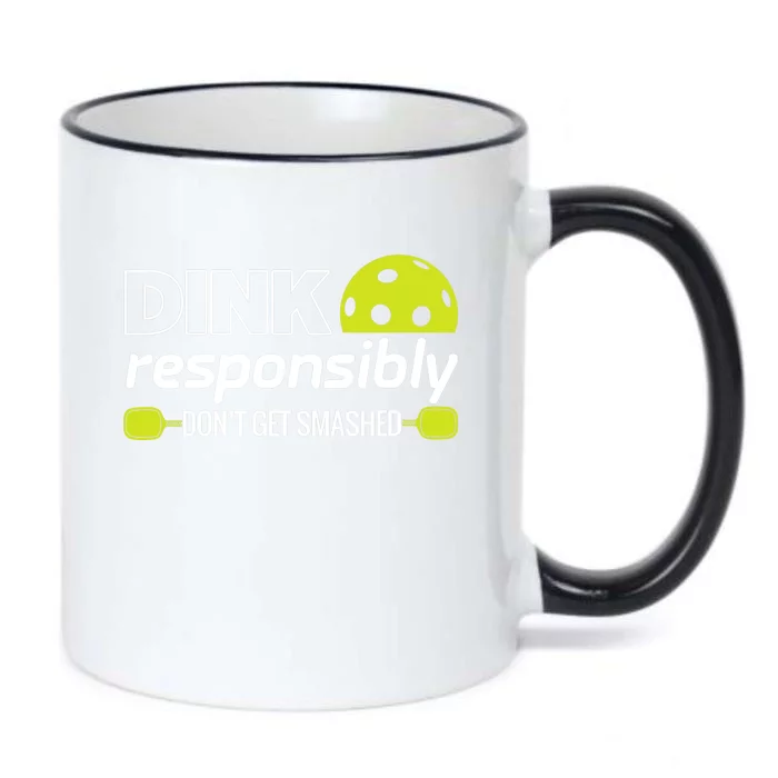 Pickleball Grandma Dink Responsibly Funny Player Black Color Changing Mug