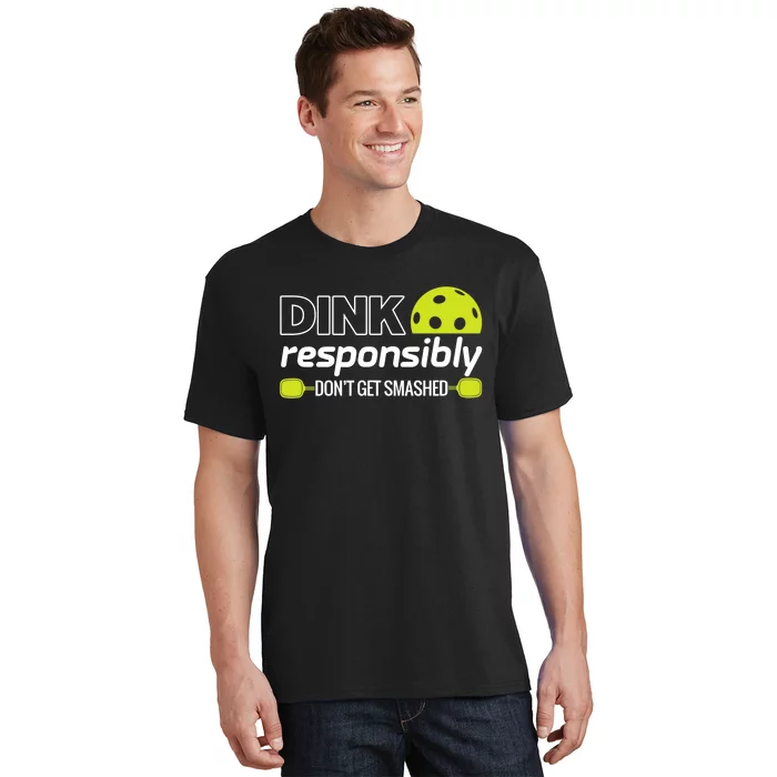 Pickleball Grandma Dink Responsibly Funny Player T-Shirt