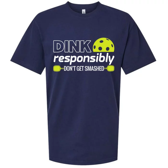 Pickleball Grandma Dink Responsibly Funny Player Sueded Cloud Jersey T-Shirt