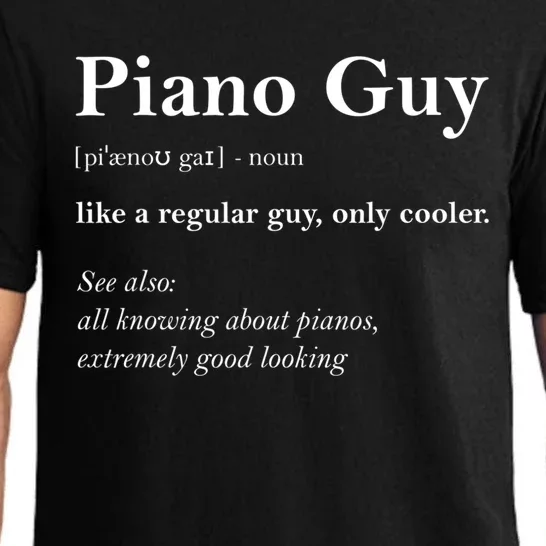 Piano Guy Definition Gift Funny Boy Piano Gift Piano Player Gift Pajama Set