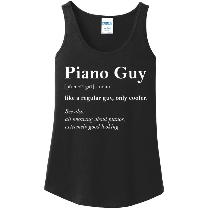 Piano Guy Definition Gift Funny Boy Piano Gift Piano Player Gift Ladies Essential Tank