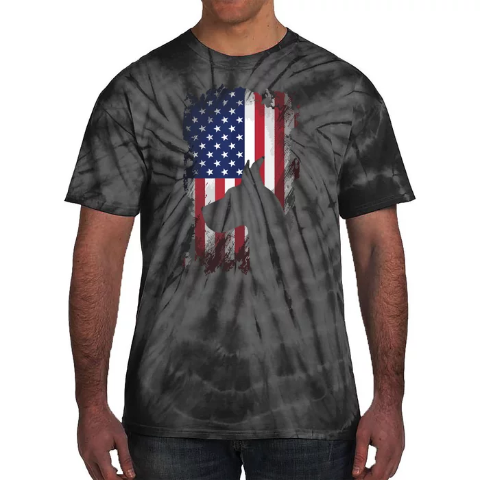 Patriotic Great Dane American Flag Cool Dog Lover Tie-Dye T-Shirt