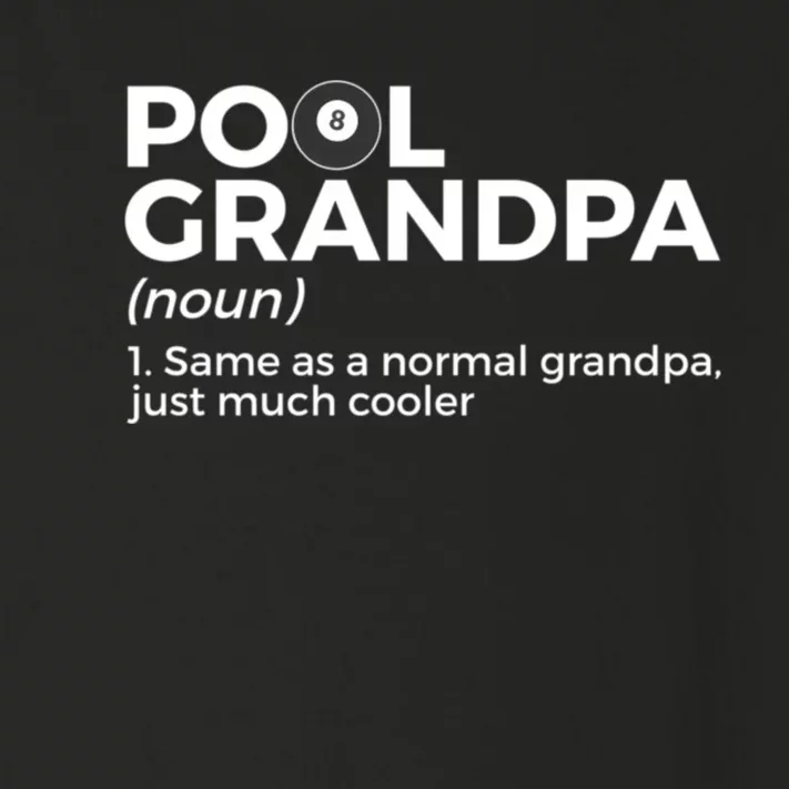 Pool Grandpa Definition Funny Billiards Gift Toddler Long Sleeve Shirt