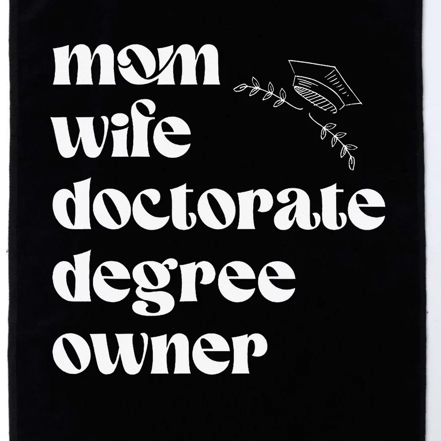 PHD Graduation Doctoral Degree Graduate One Degree Hotter Platinum Collection Golf Towel