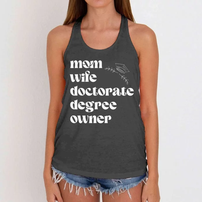 PHD Graduation Doctoral Degree Graduate One Degree Hotter Women's Knotted Racerback Tank