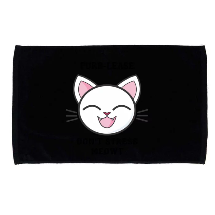 Purrcute Giftlease Dont Stress Meowt Gift Microfiber Hand Towel